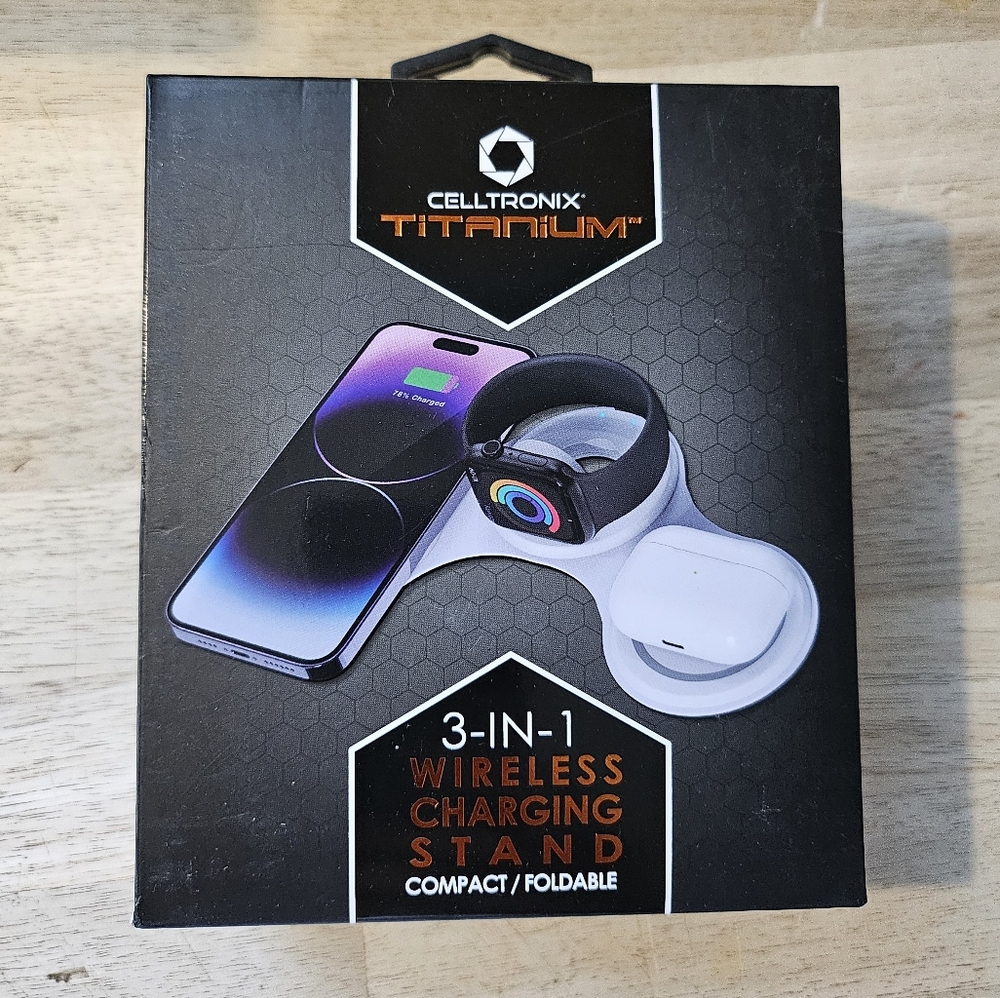 Celltronix Titanium 3-in-1 wireless charging stand